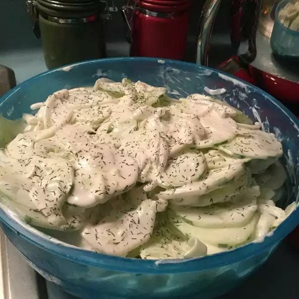 CREAMY CUCUMBER SALAD