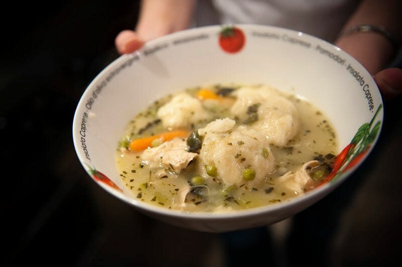 Chicken and Dumplings (and Biscuits)