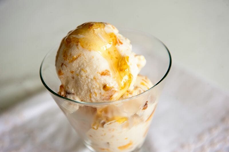 Honey Peach Ice Cream