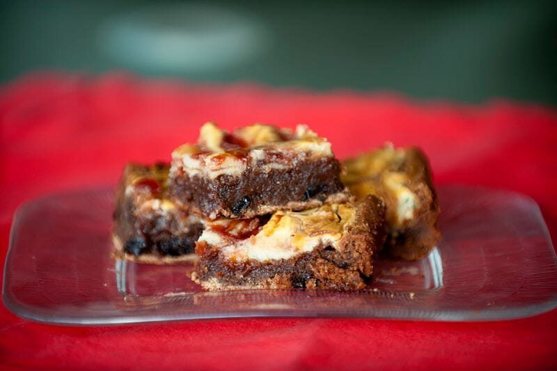 Cherry Cream Cheesecake Brownies