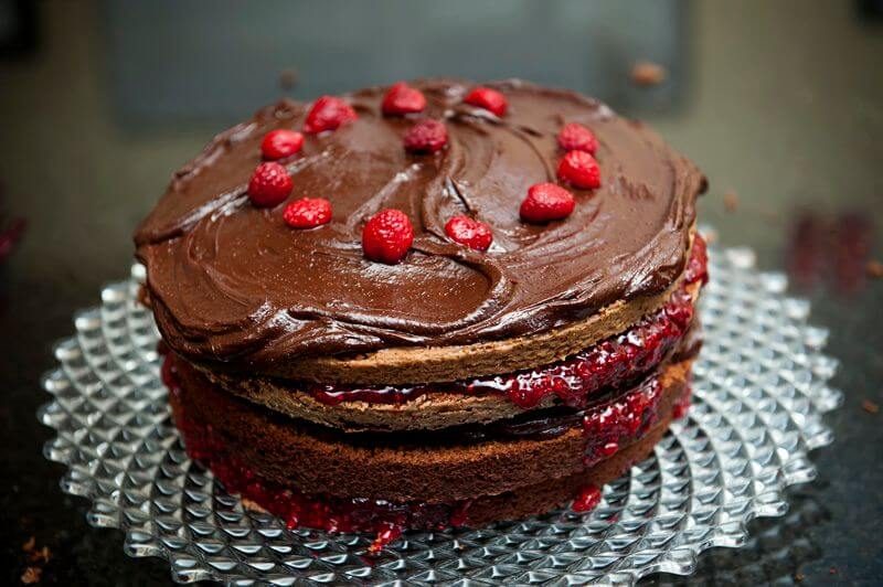 Chocolate Raspberry Cake