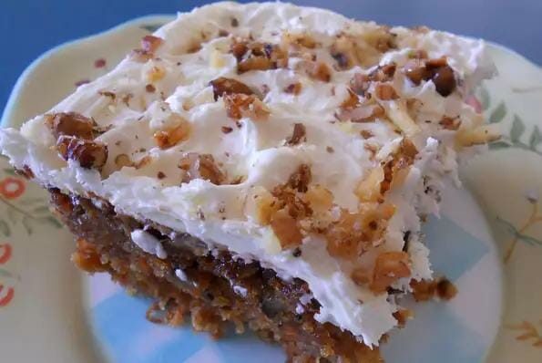 CARROT CAKE POKE CAKE