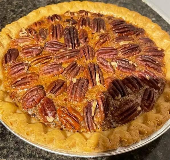 PIONEER PECAN PIE (NO CORN SYRUP)