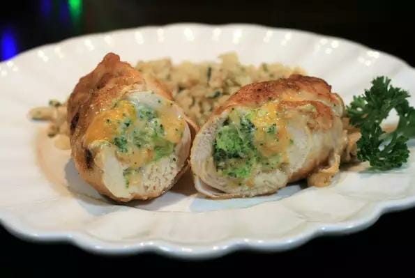 Broccoli Cheddar Stuffed Chicken Breasts