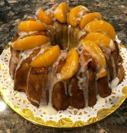 Peach Cobbler Pound Cake