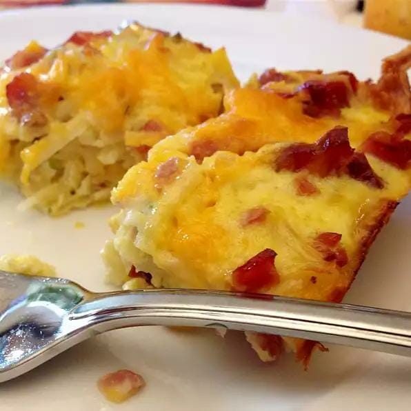 Bacon Egg and Hash Brown Casserole for a Lazy Weekend Breakfast