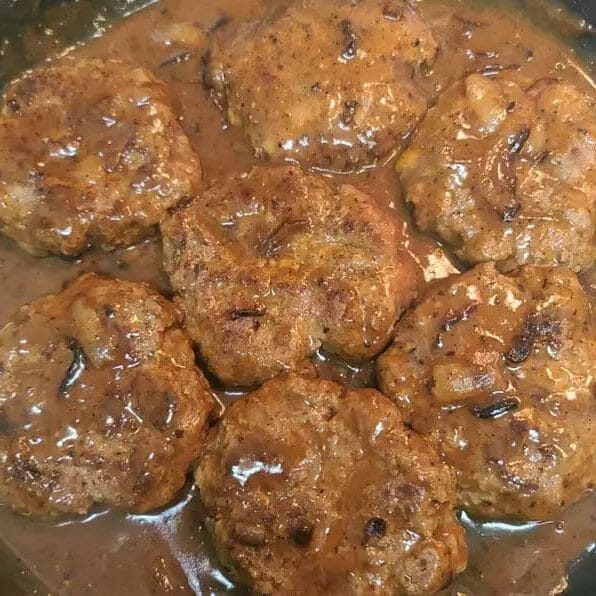 Hamburger Steak with Onion and Gravy