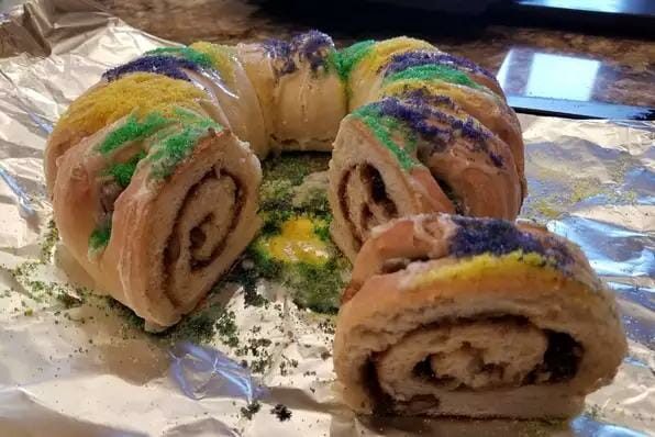 Traditional New Orleans King Cake