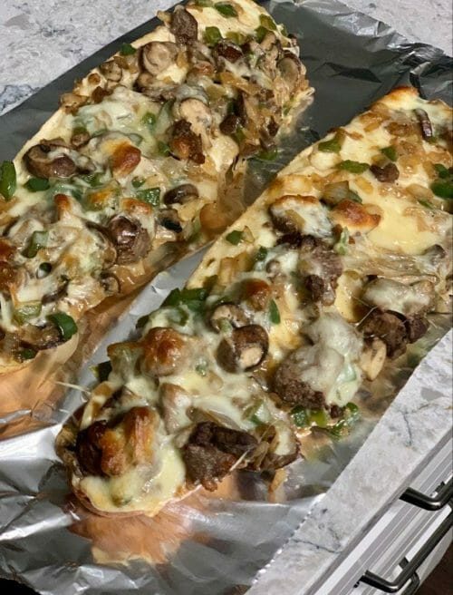 PHILLY CHEESESTEAK CHEESY BREAD