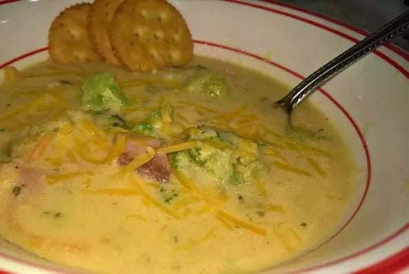 Crockpot Potato Broccoli Cheddar Soup