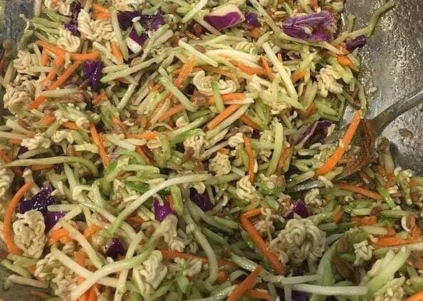 Oriental Ramen Broccoli Cole Slaw…. this is delicious!