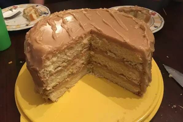 HOMEMADE CARAMEL CAKE