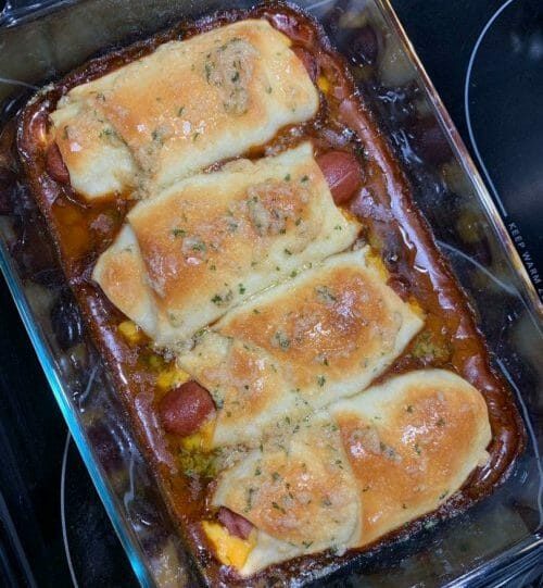 Chili Cheese Dog Bake