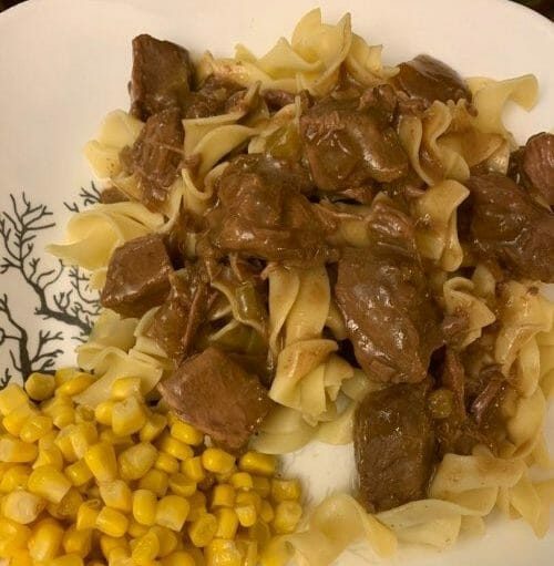 SLOW COOKER BEEF AND NOODLES