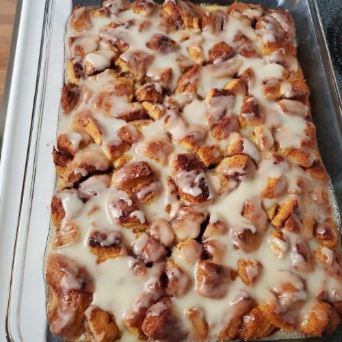 Cinnamon Roll French Toast Casserole