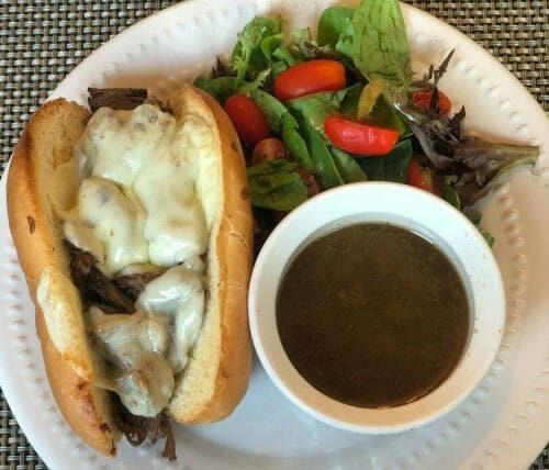 FRENCH DIP CROCK POT DINNER