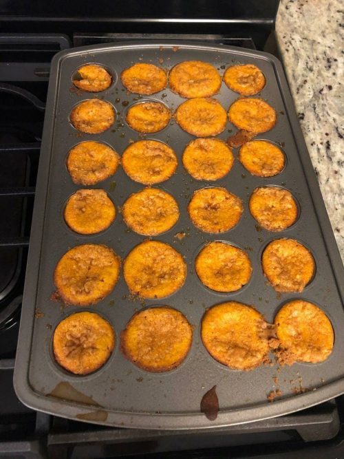 Two Ingredient Pumpkin Muffins