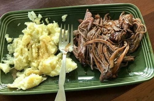 Crockpot Brown Sugar Balsamic Glazed Pork Tenderloin