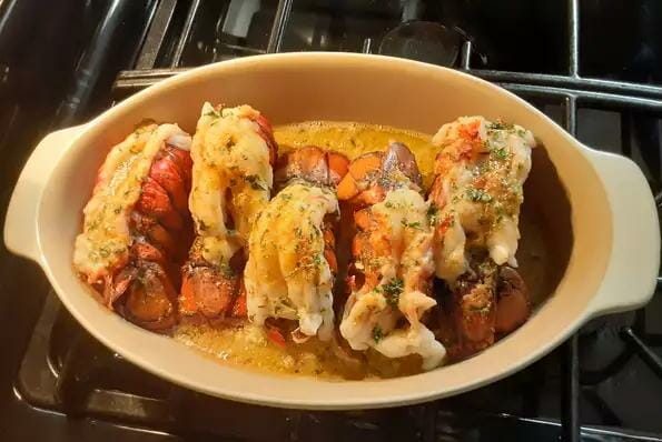 Lemon Garlic Lobster Tails