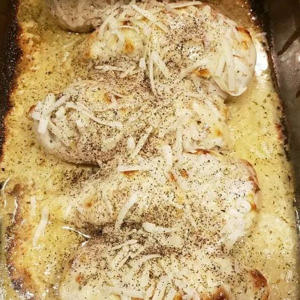 Creamy Baked Asiago Chicken Breasts