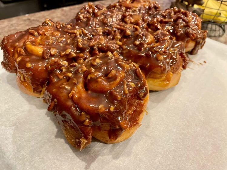 CARAMEL-PECAN CINNAMON ROLLS ARE BAKERY-WORTHY BREAKFAST TREATS