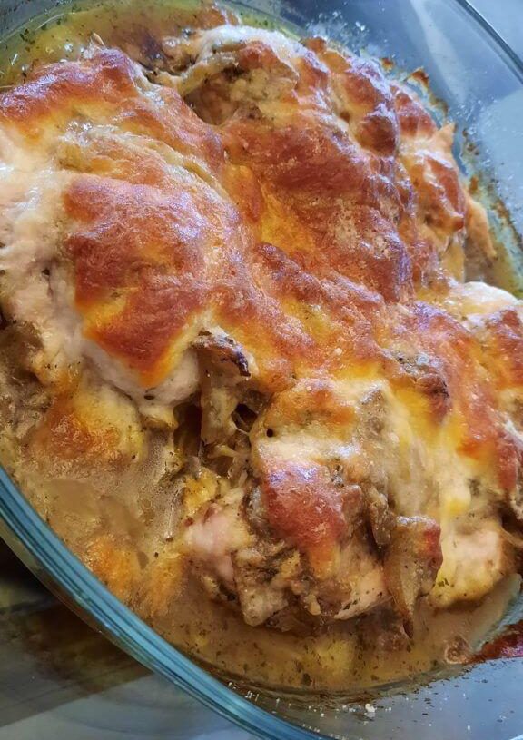 French Onion Chicken Bake