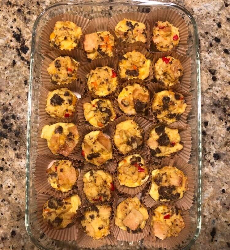 Sausage Egg and Cheese Breakfast Casserole Muffins