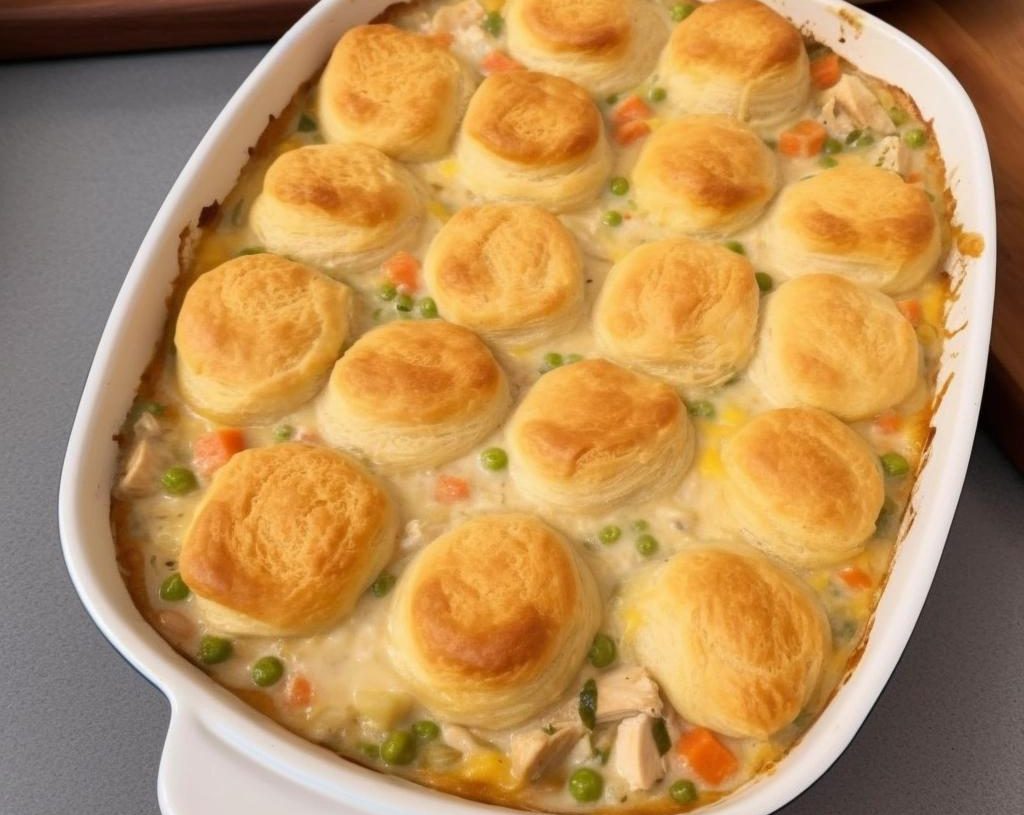 Chicken and Biscuits Casserole