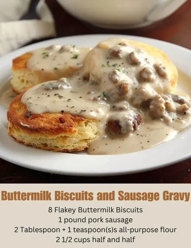 Buttermilk Biscuits and Sausage Gravy