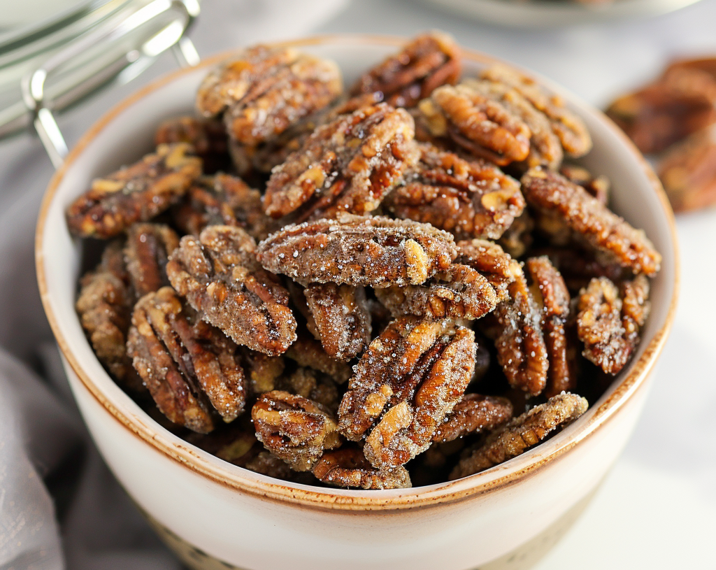 Air Fryer Candied Pecans