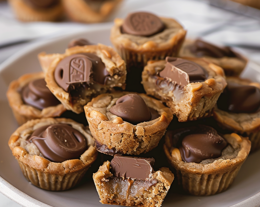 REESE’S PEANUT BUTTER CHOCOLATE CHIP COOKIE BITES