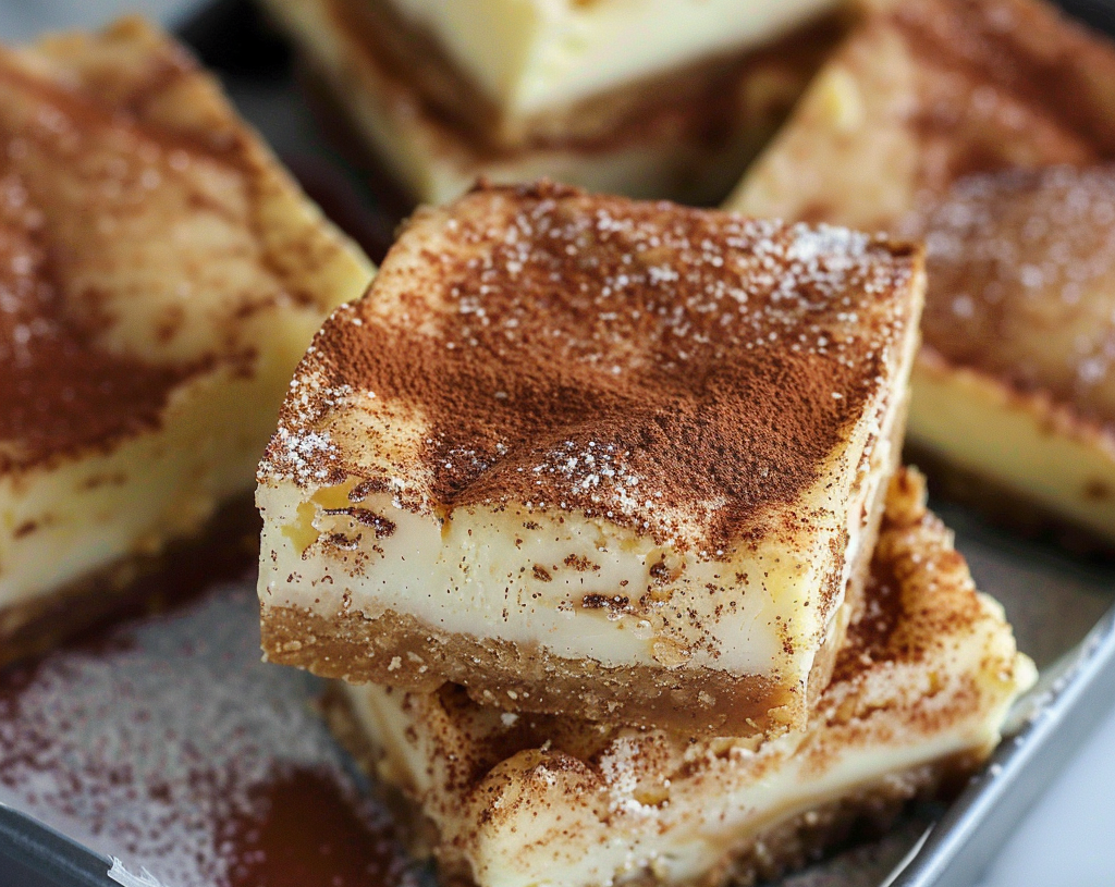 SNICKERDOODLE CHEESECAKE BARS