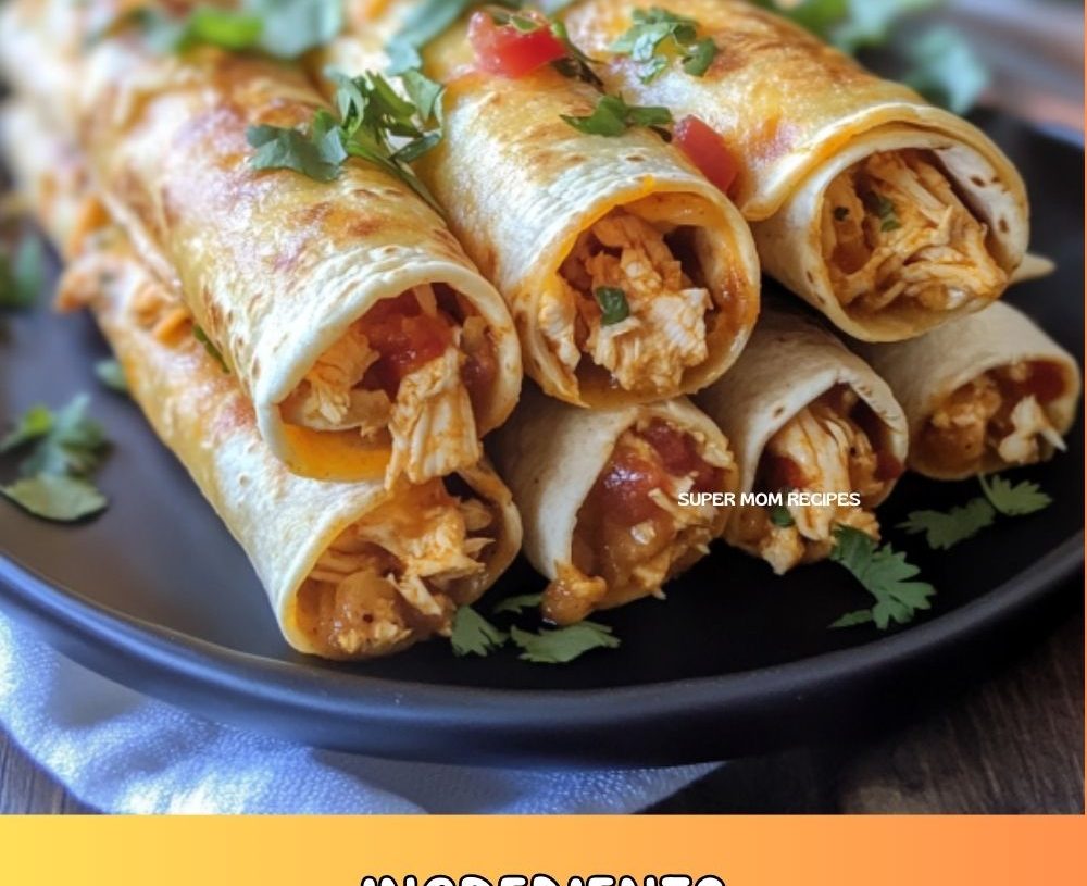 Baked Chicken Flautas