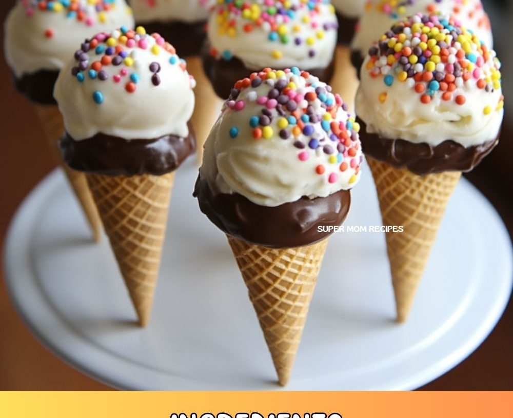 Ice Cream Cone Cake Pops