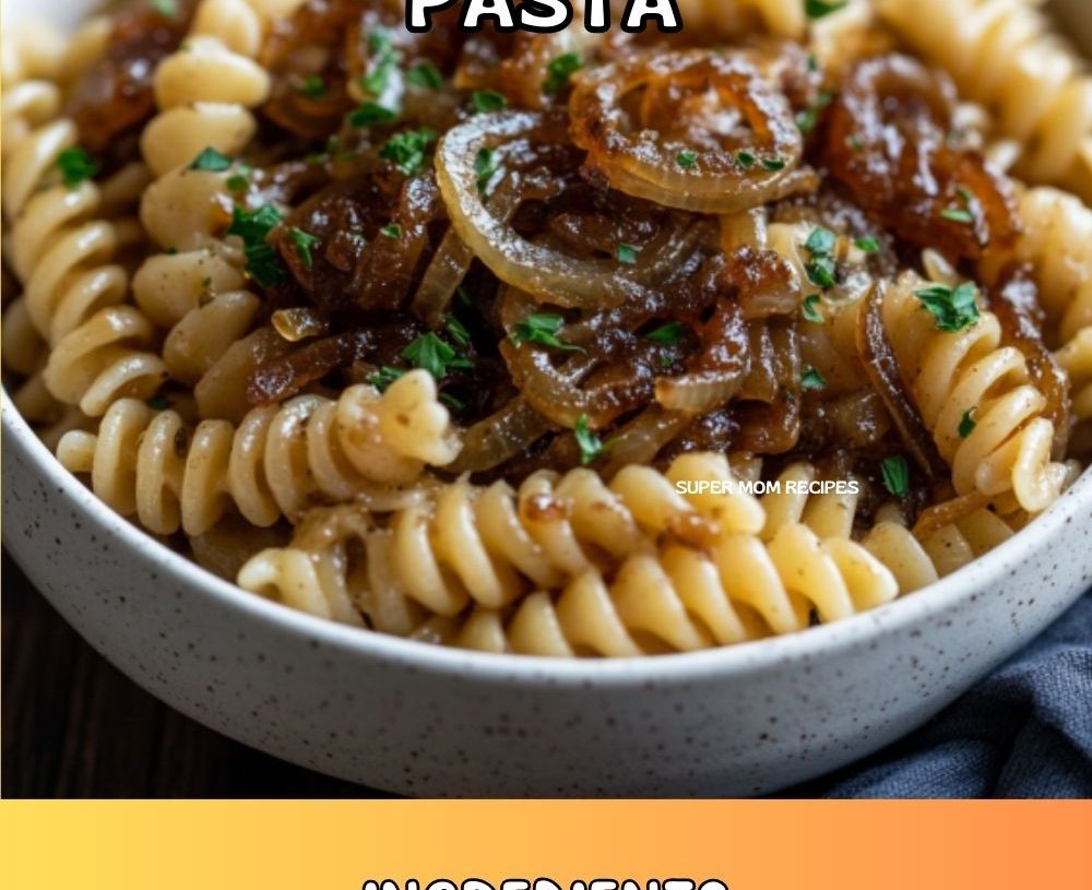 Slow Cooker Caramelized Onions Pasta