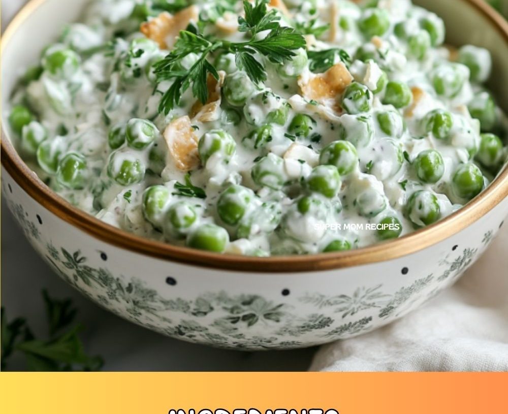 Classic Creamy Pea Salad