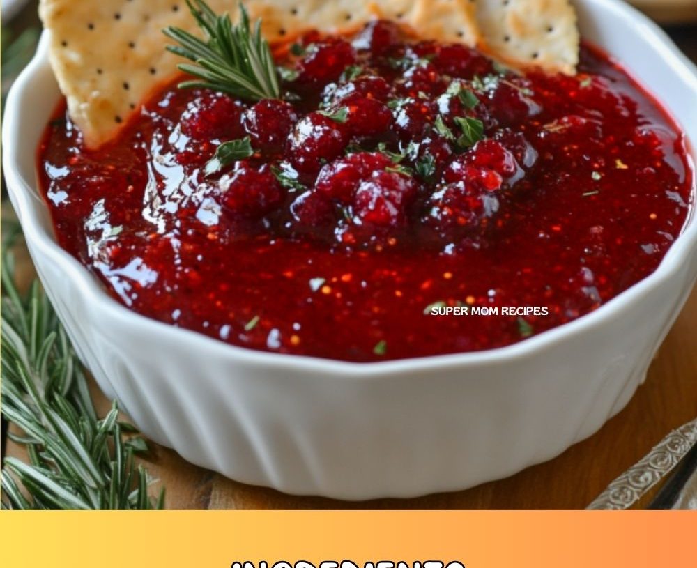 Cranberry Pepper Jelly Cheese Dip