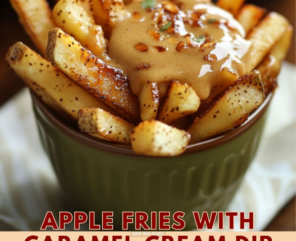 Apple Fries with Caramel Cream Dip