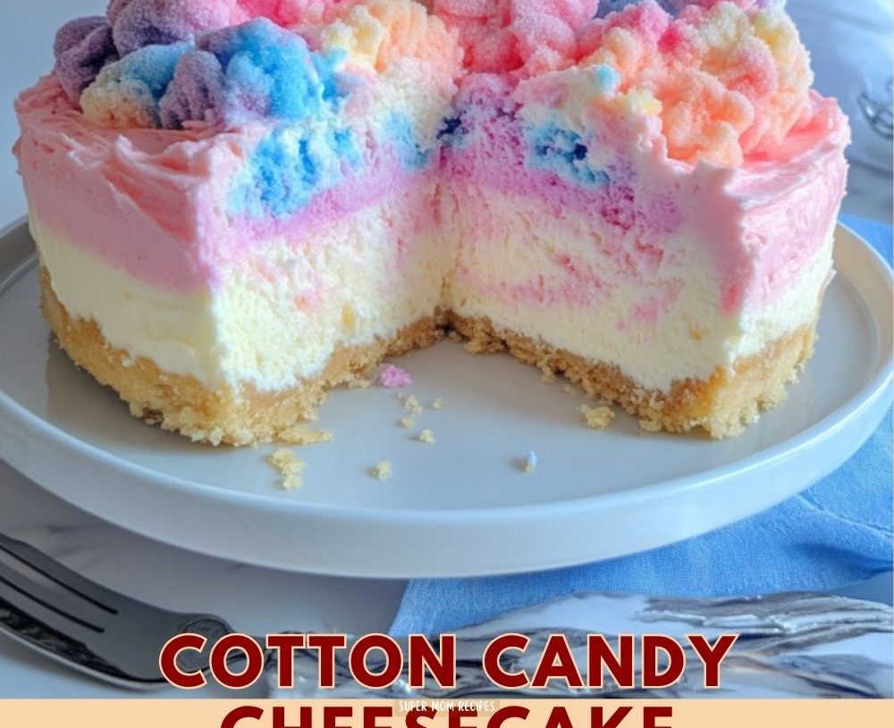 Cotton Candy Cheesecake