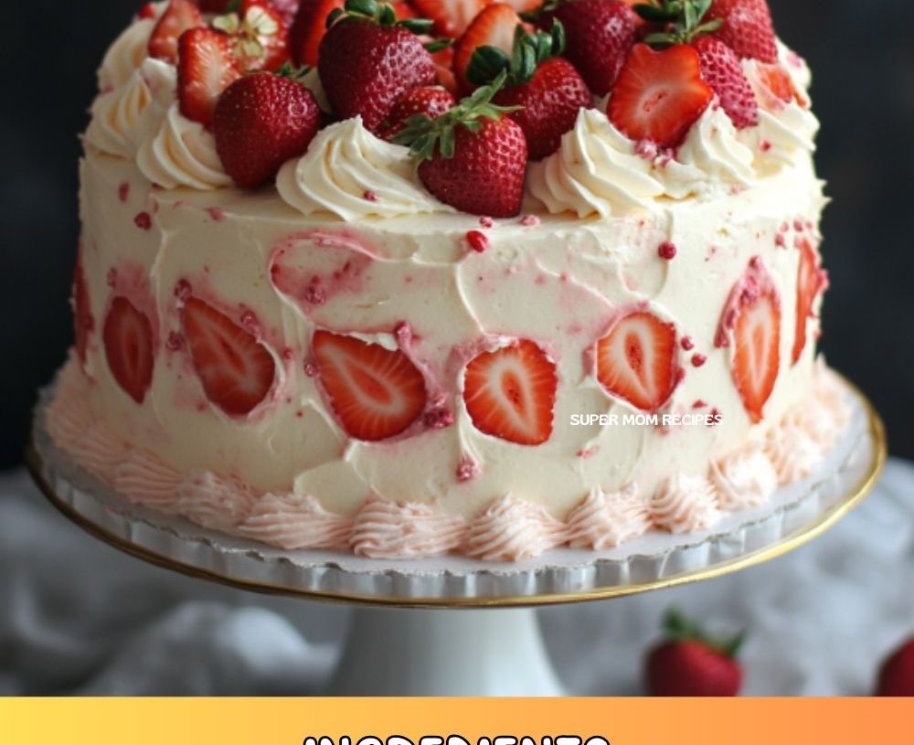 French Strawberry Cake