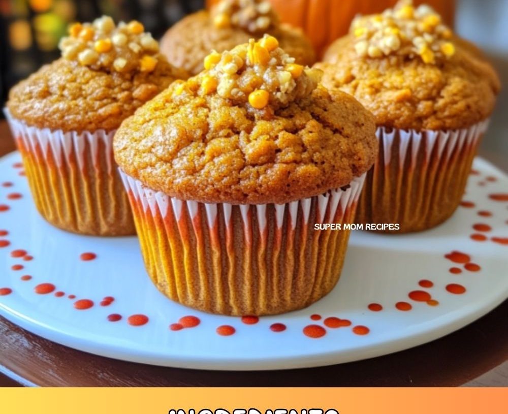 3 Ingredient Cake Mix Pumpkin Muffins