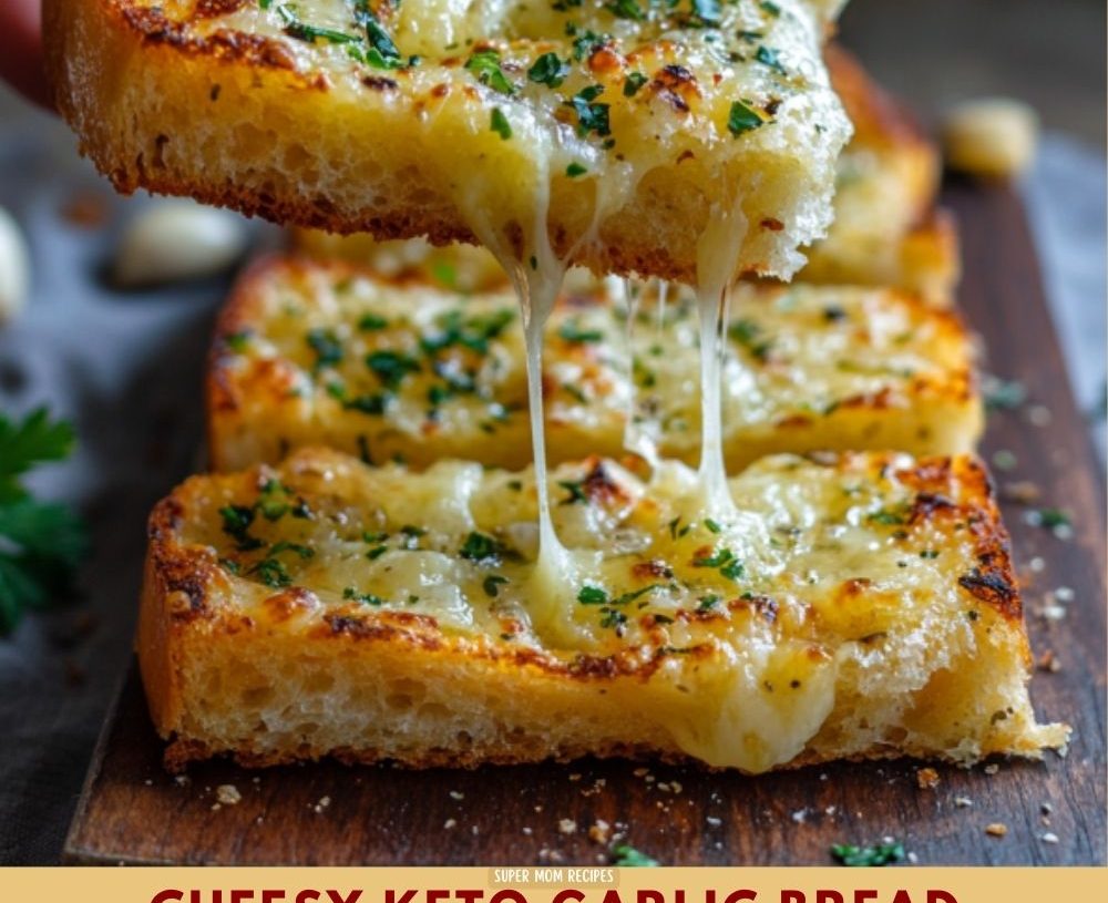 Cheesy Keto Garlic Bread