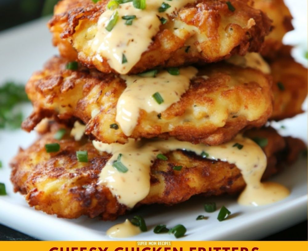 Cheesy Chicken Fritters