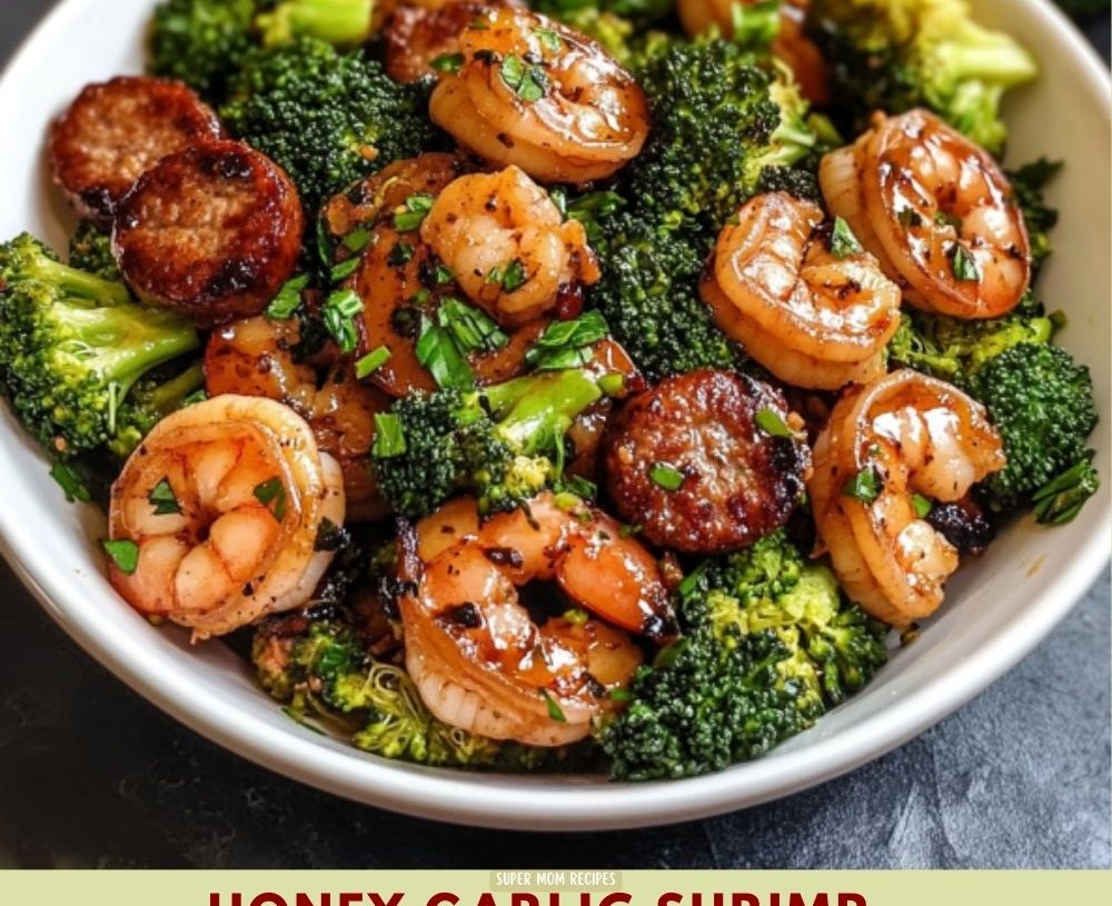 Honey Garlic Shrimp, Sausage & Broccoli