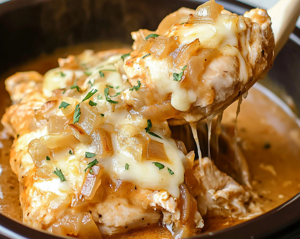 Crock Pot French Onion Chicken