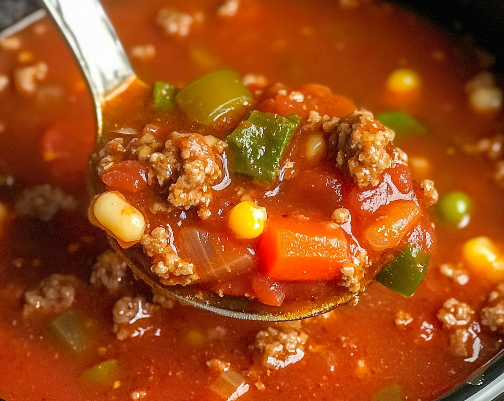 Crock Pot Hamburger Soup