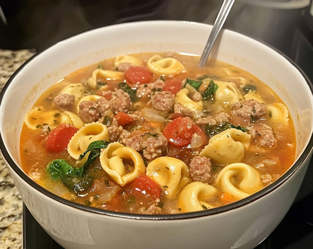 Sausage and Tortellini Soup