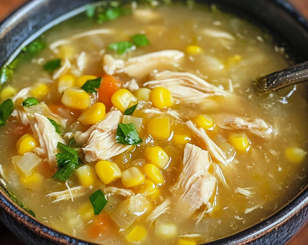 Sweet Corn Chicken Soup