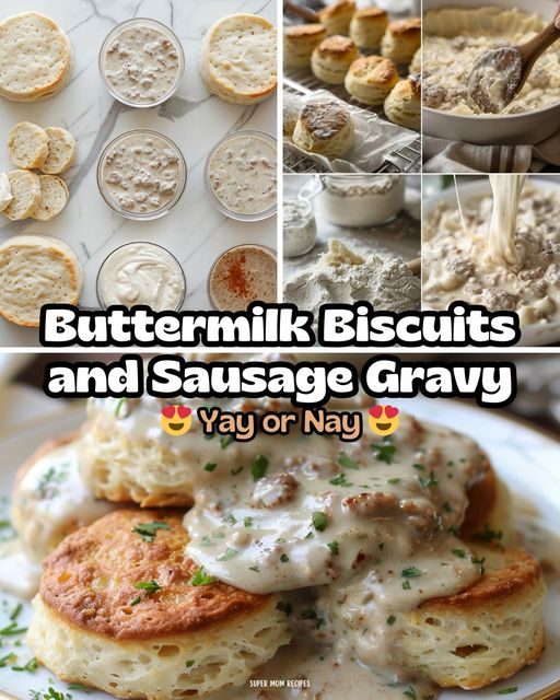 Buttermilk Biscuits and Sausage Gravy