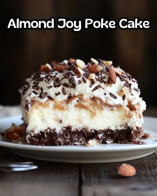 Almond Joy Poke Cake